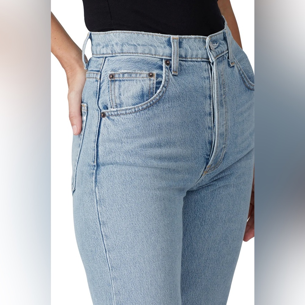 Reformation Cynthia high rise straight cropped jeans Toledo light wash 29 NWT